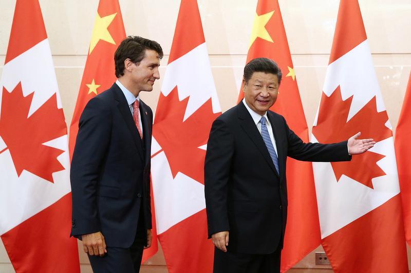 Justin Trudeau and Chinese leader Xi Jinpin