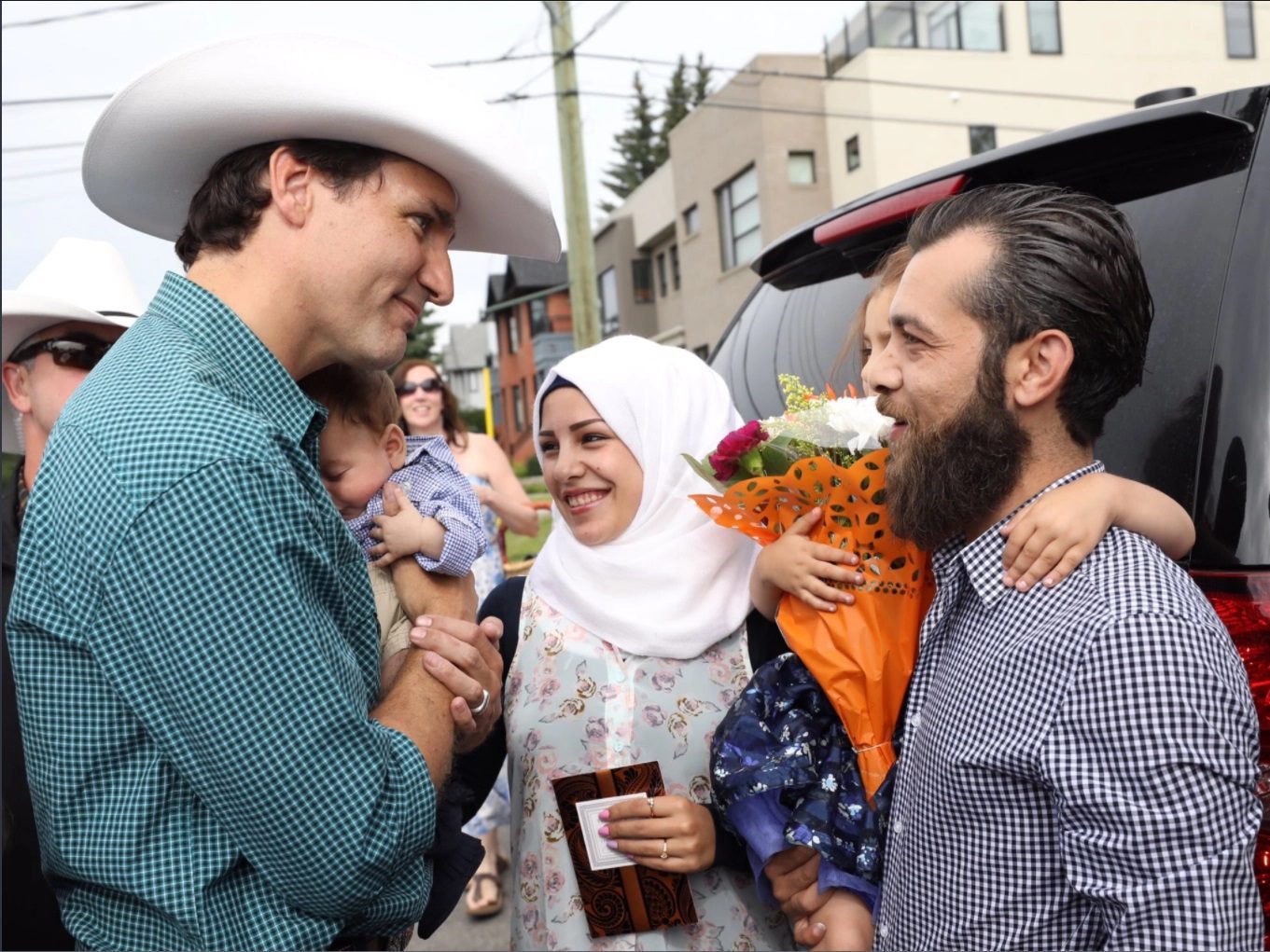 Justin Trudeau meets baby Justin-Trudeau Adam Belial