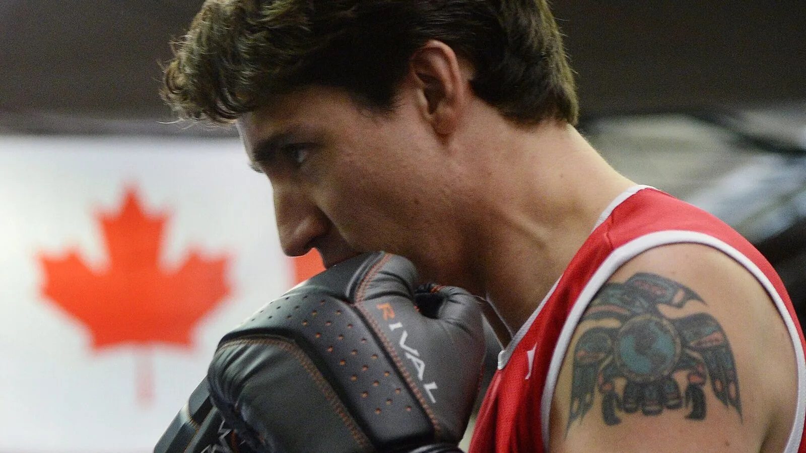 Justin Trudeau in the boxing ring