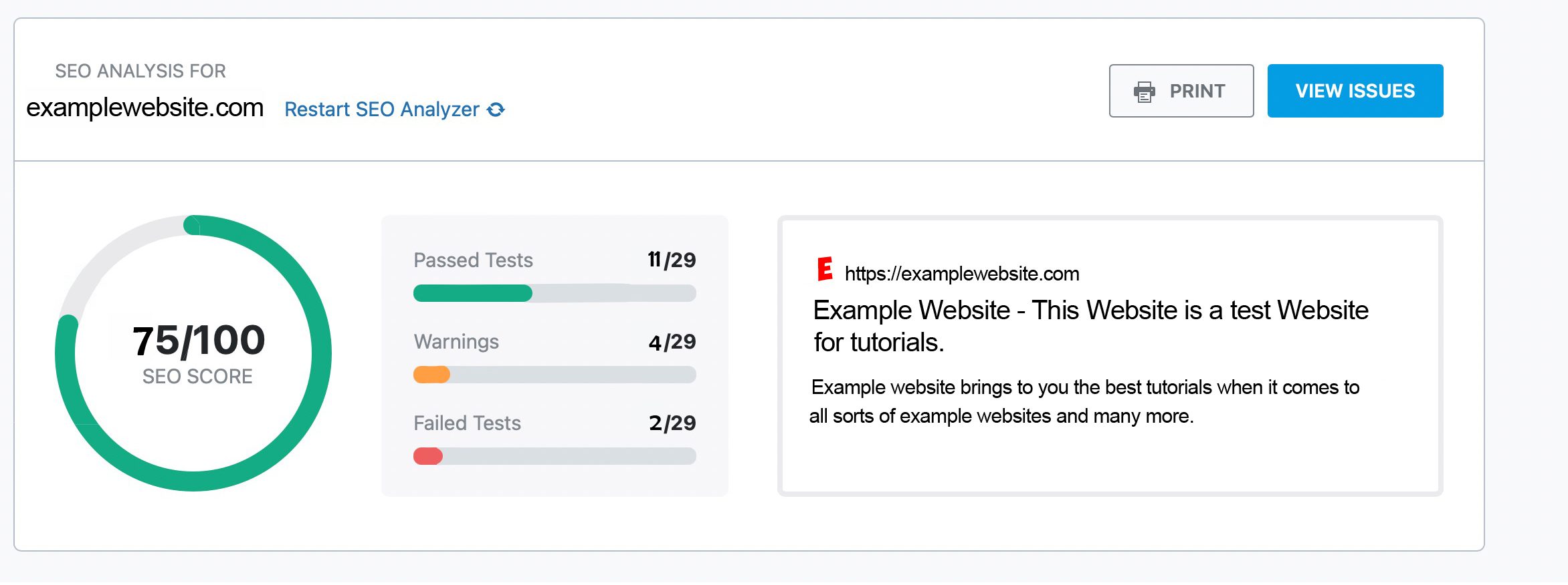 Rank math seo processing analysis