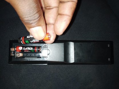 Remove batteries from tv remote