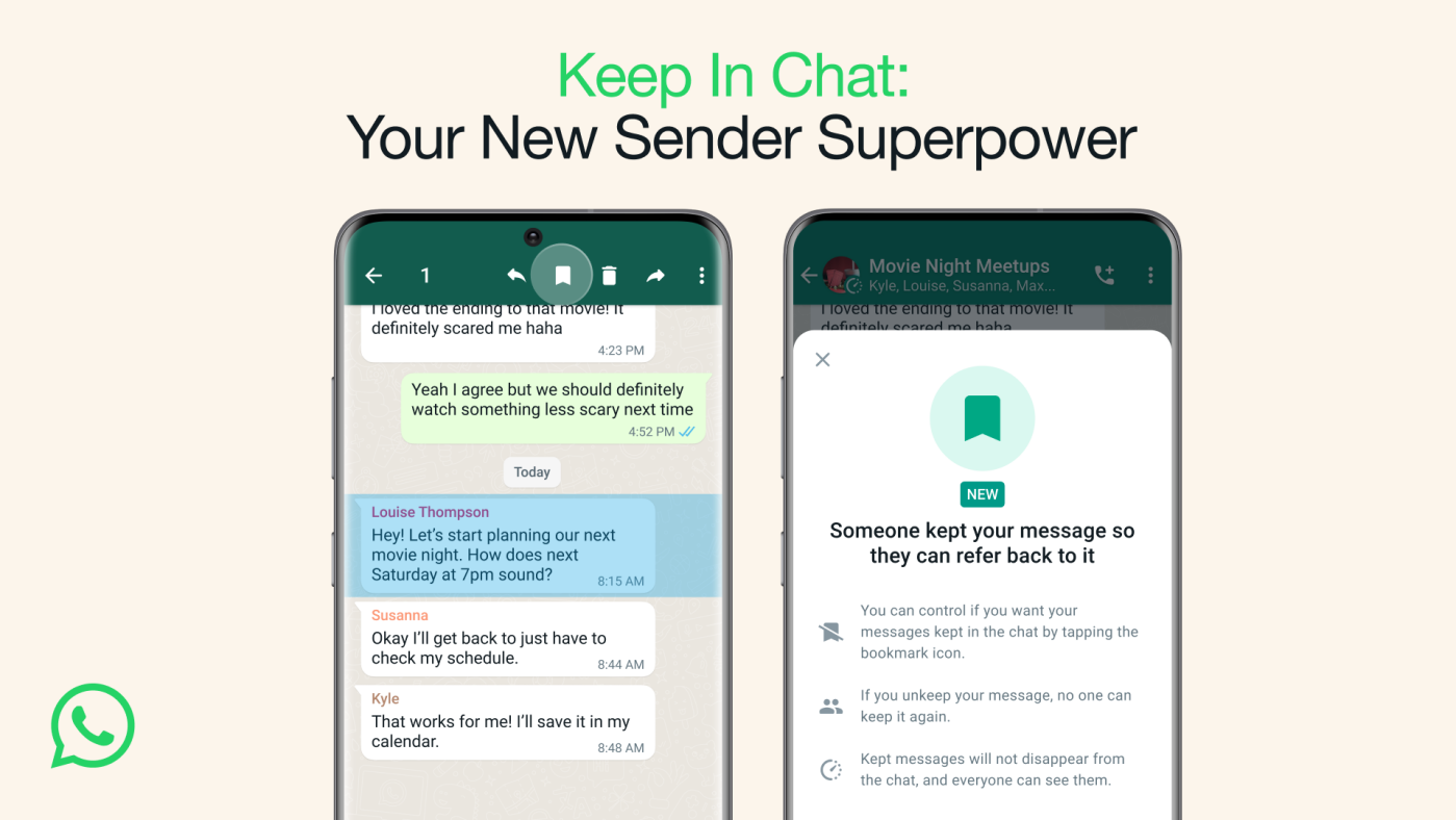 How to save disappearing messages on Whatsapp