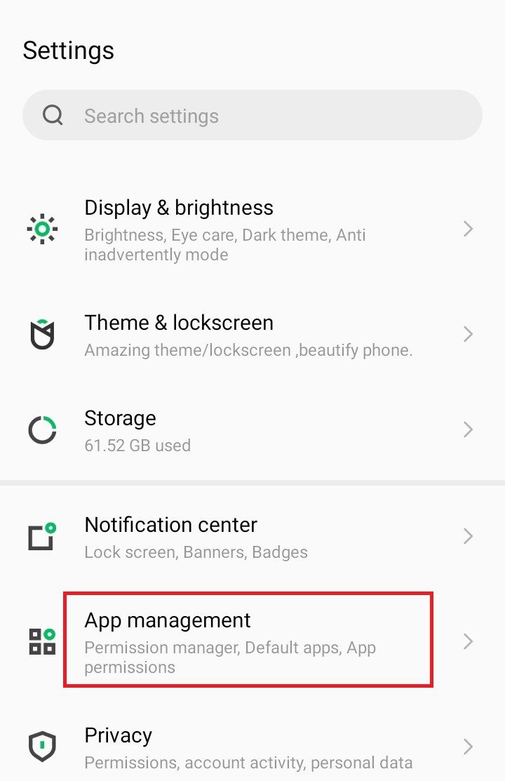 How to uninstall Apps from Android - Settings