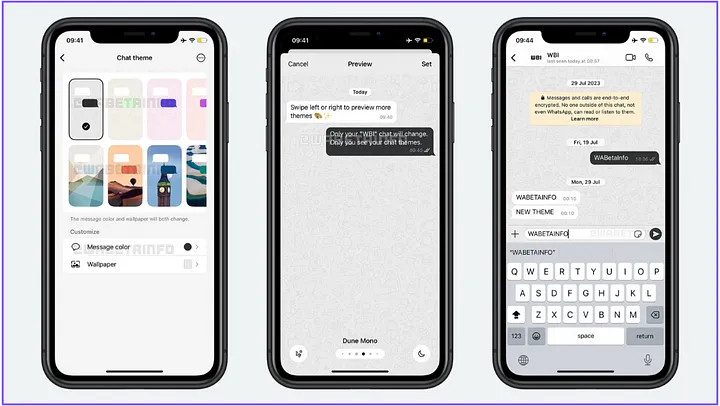 new individiual chat themes for whatsapp