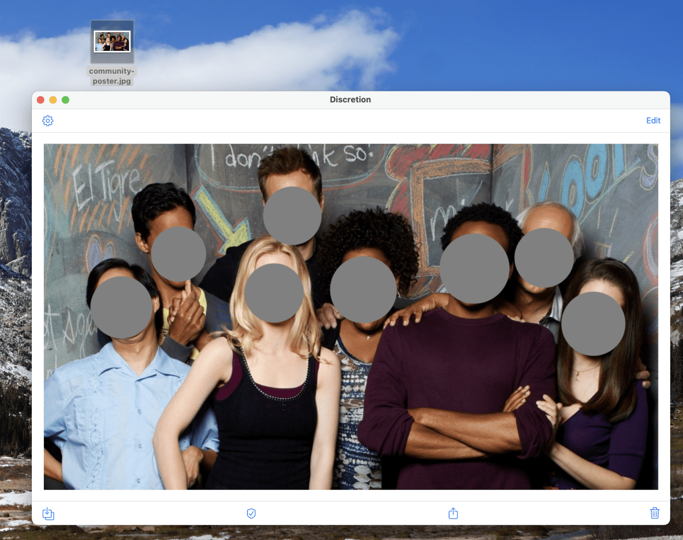 faces in photo blurred faces in photo blurred