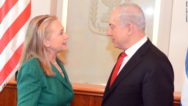 Hillary clinton and Benyamin Netanyahu