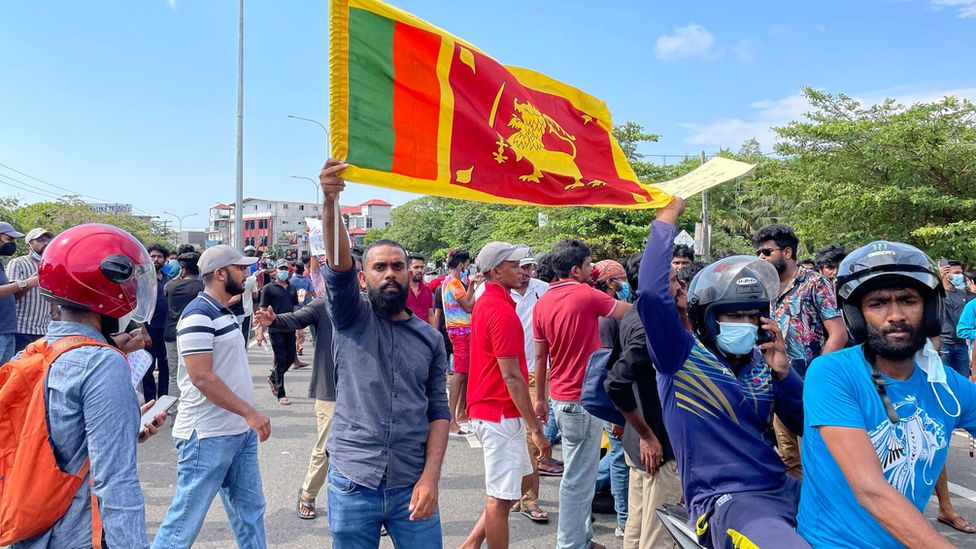 Protesters break into Presidential palace in Sri Lanka.