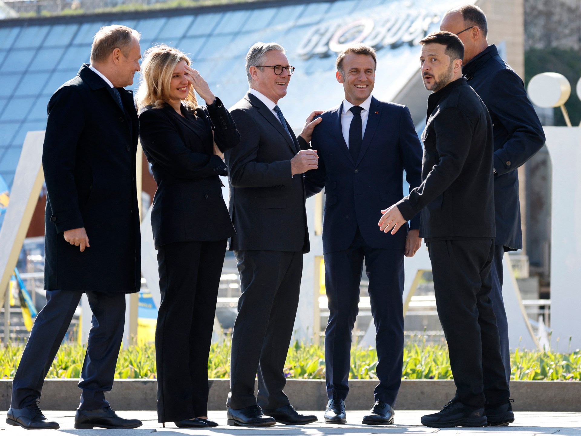 European leaders in Ukraine’s Kyiv to press Russia for 30-day ceasefire