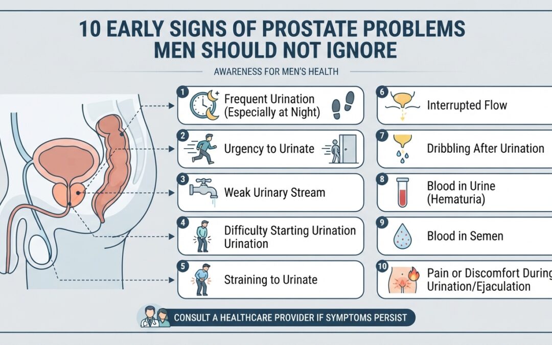 What Are the Early Signs of Prostate Problems? 10 Symptoms Men Should Not Ignore